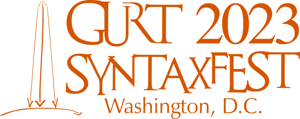 logo: GURT/SyntaxFest 2023, Washington, D.C.