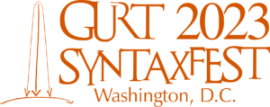 logo: GURT/SyntaxFest 2023, Washington, D.C.